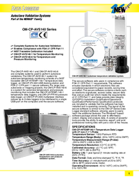 Thumbnail of document Data Sheet - OM-CP Autoclave Validation Systems - FDA 21 CFR Part 11